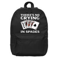 Theres No Crying In Spades Card Game 16 in Basic Backpack