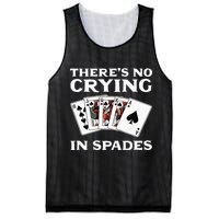 Theres No Crying In Spades Card Game Mesh Reversible Basketball Jersey Tank
