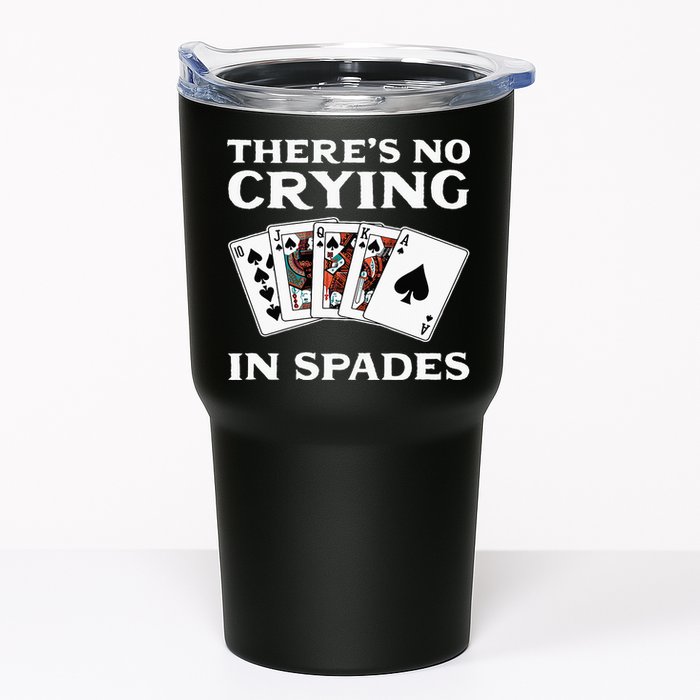 Theres No Crying In Spades Card Game Tumbler