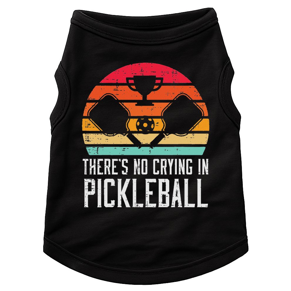 Theres No Crying In Pickleball Pickle Ball Women Doggie Tank