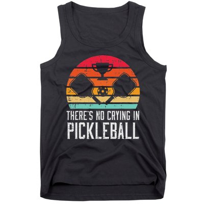 Theres No Crying In Pickleball Pickle Ball Women Tank Top