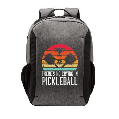 Theres No Crying In Pickleball Pickle Ball Women Vector Backpack