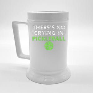 There's No Crying In Pickleball Paddles Sport Beer Stein