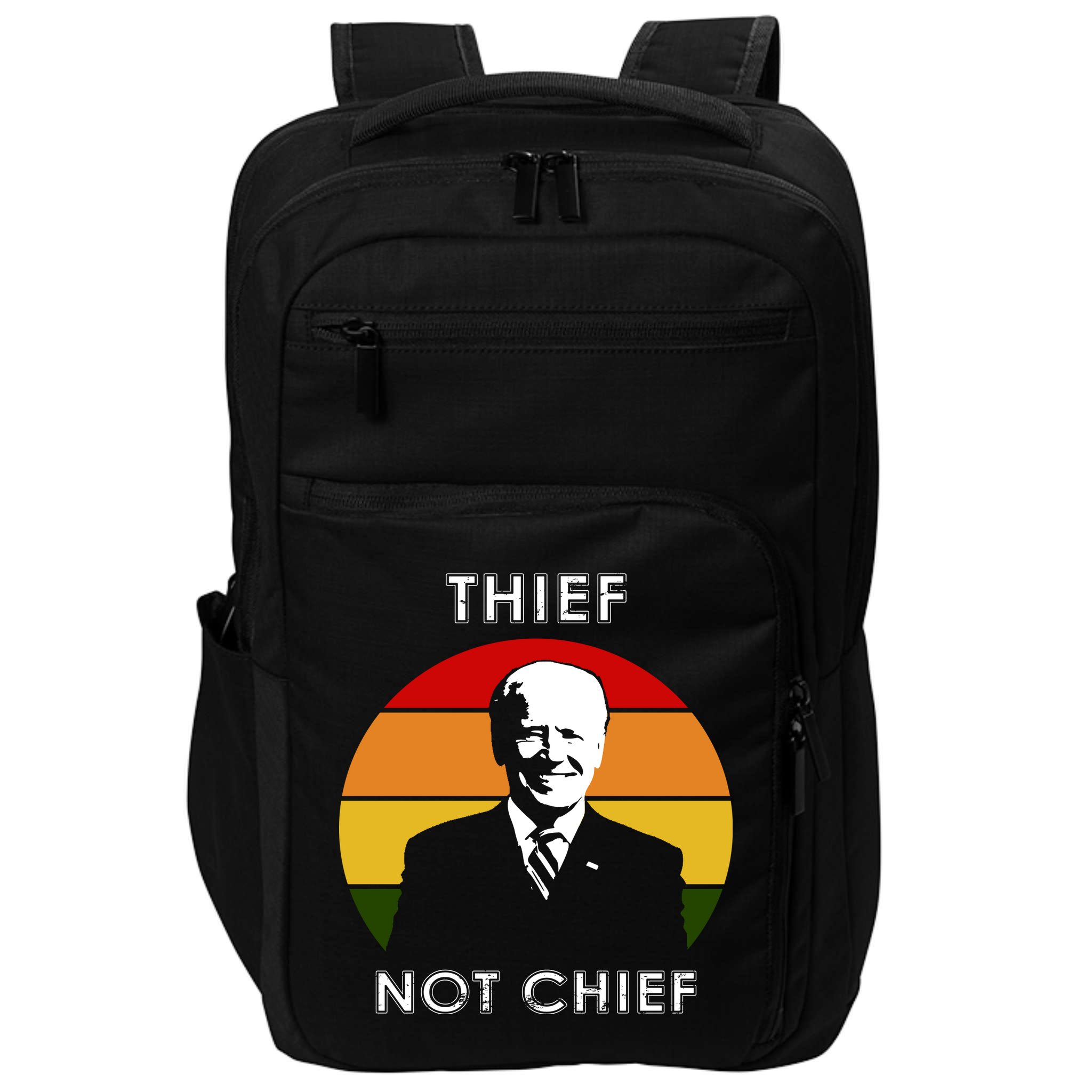 Thief Not Chief Funny Anti Joe Biden Impact Tech Backpack