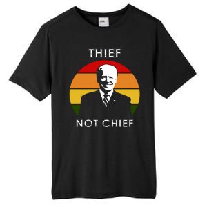 Thief Not Chief Funny Anti Joe Biden Tall Fusion ChromaSoft Performance T-Shirt