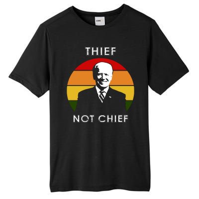 Thief Not Chief Funny Anti Joe Biden Tall Fusion ChromaSoft Performance T-Shirt