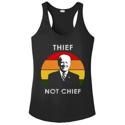 Thief Not Chief Funny Anti Joe Biden Ladies PosiCharge Competitor Racerback Tank