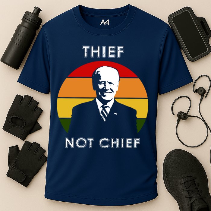 Thief Not Chief Funny Anti Joe Biden Cooling Performance Crew T-Shirt