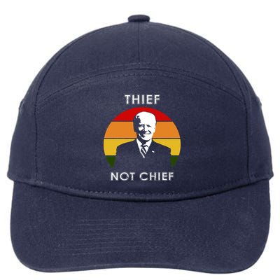 Thief Not Chief Funny Anti Joe Biden 7-Panel Snapback Hat