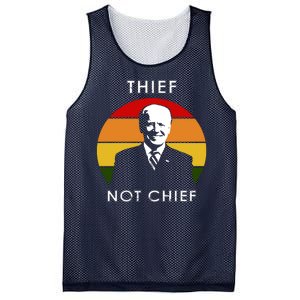 Thief Not Chief Funny Anti Joe Biden Mesh Reversible Basketball Jersey Tank