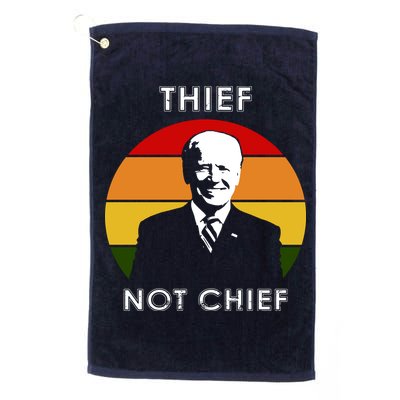 Thief Not Chief Funny Anti Joe Biden Golf Towel