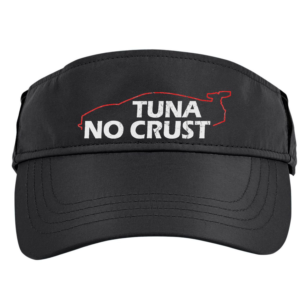 Tuna No Crust Cool For Tuna Lovers Adult Drive Performance Visor