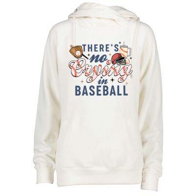 ThereS No Crying In Boojee Baseball Mama Womens Funnel Neck Pullover Hood