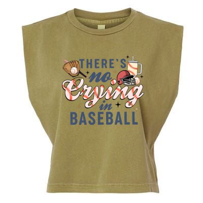 ThereS No Crying In Boojee Baseball Mama Garment-Dyed Women's Muscle Tee