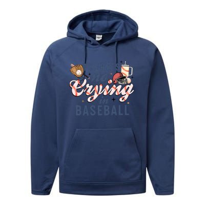 ThereS No Crying In Boojee Baseball Mama Performance Fleece Hoodie