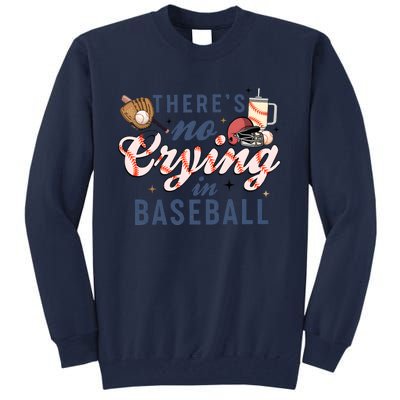 ThereS No Crying In Boojee Baseball Mama Tall Sweatshirt