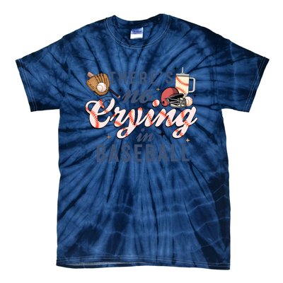 ThereS No Crying In Boojee Baseball Mama Tie-Dye T-Shirt