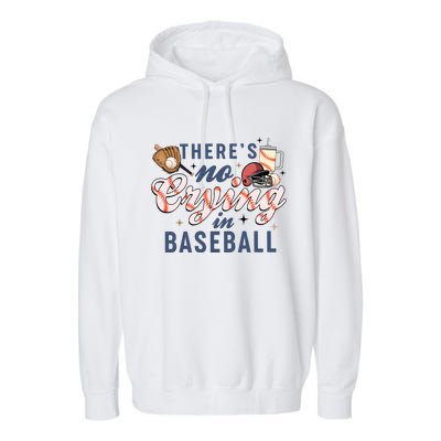 ThereS No Crying In Boojee Baseball Mama Garment-Dyed Fleece Hoodie