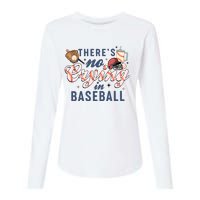 ThereS No Crying In Boojee Baseball Mama Womens Cotton Relaxed Long Sleeve T-Shirt