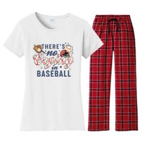 ThereS No Crying In Boojee Baseball Mama Women's Flannel Pajama Set