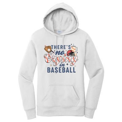 ThereS No Crying In Boojee Baseball Mama Women's Pullover Hoodie