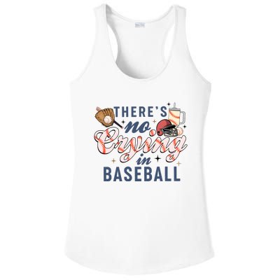 ThereS No Crying In Boojee Baseball Mama Ladies PosiCharge Competitor Racerback Tank