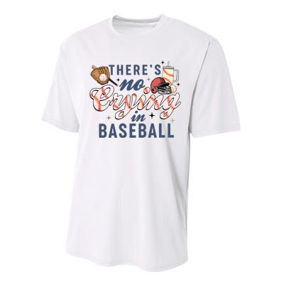 ThereS No Crying In Boojee Baseball Mama Performance Sprint T-Shirt