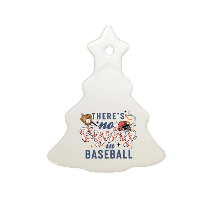 ThereS No Crying In Boojee Baseball Mama Ceramic Tree Ornament