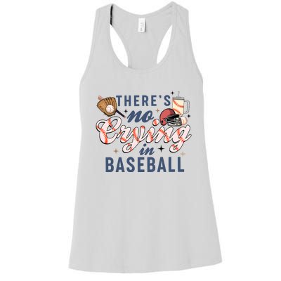 ThereS No Crying In Boojee Baseball Mama Women's Racerback Tank