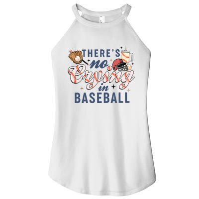 ThereS No Crying In Boojee Baseball Mama Women's Perfect Tri Rocker Tank