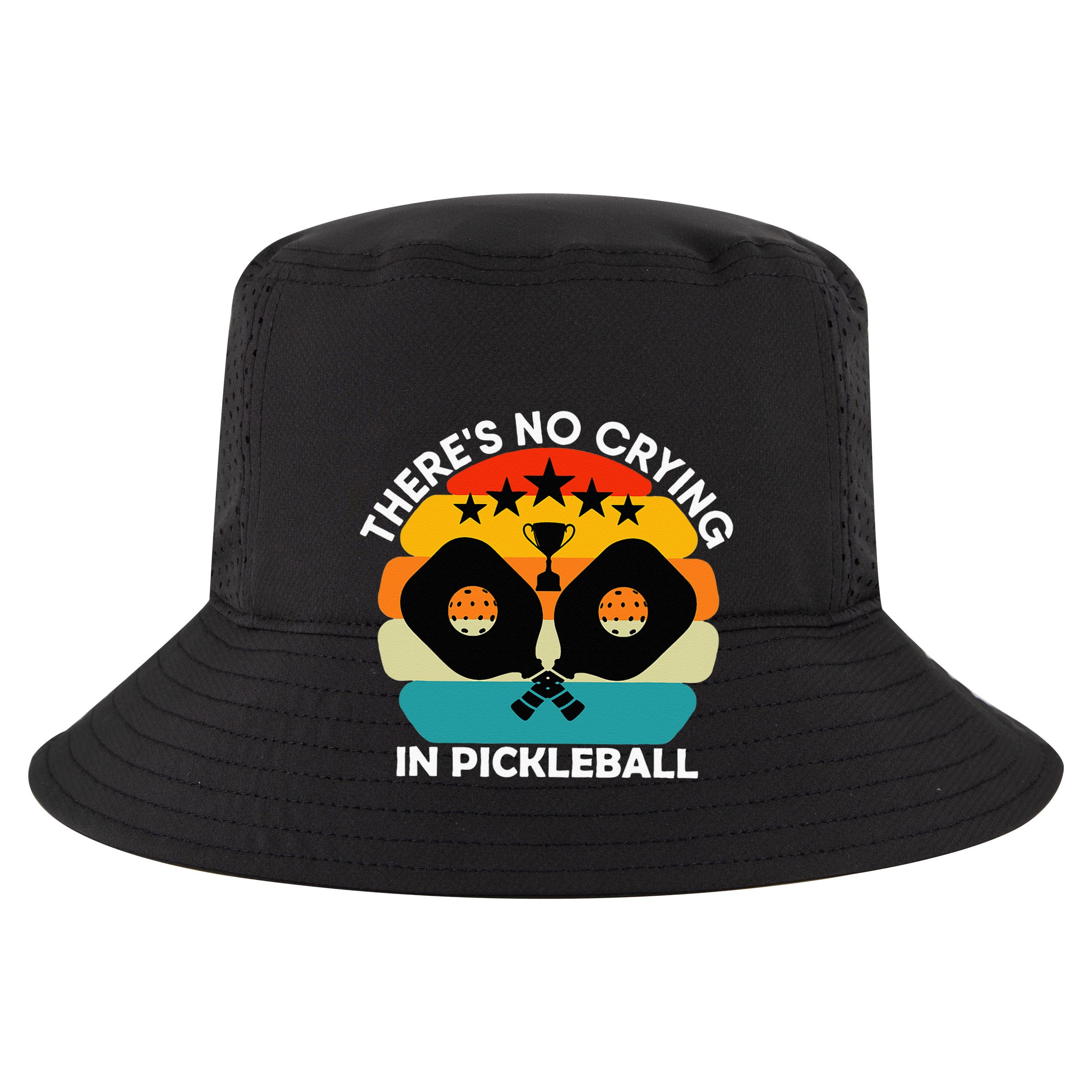 Theres No Crying In Pickleball Sports Love Funny Retro T-Shirt