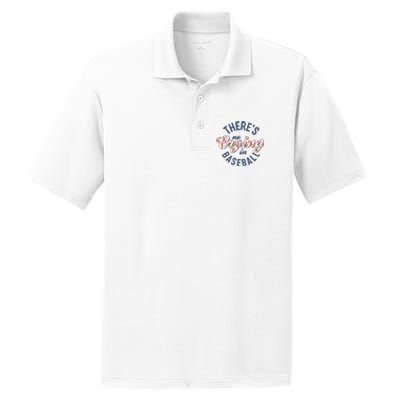 ThereS No Crying In Mama Baseball Funny PosiCharge RacerMesh Polo