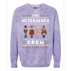 The Nutcracker Crew Nutcracker Ugly Christmas Sweater Ballet Colorblast Crewneck Sweatshirt