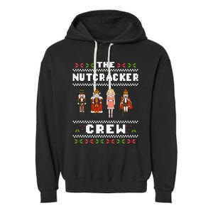 The Nutcracker Crew Nutcracker Ugly Christmas Sweater Ballet Garment-Dyed Fleece Hoodie