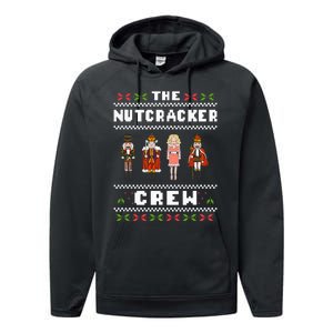 The Nutcracker Crew Nutcracker Ugly Christmas Sweater Ballet Performance Fleece Hoodie