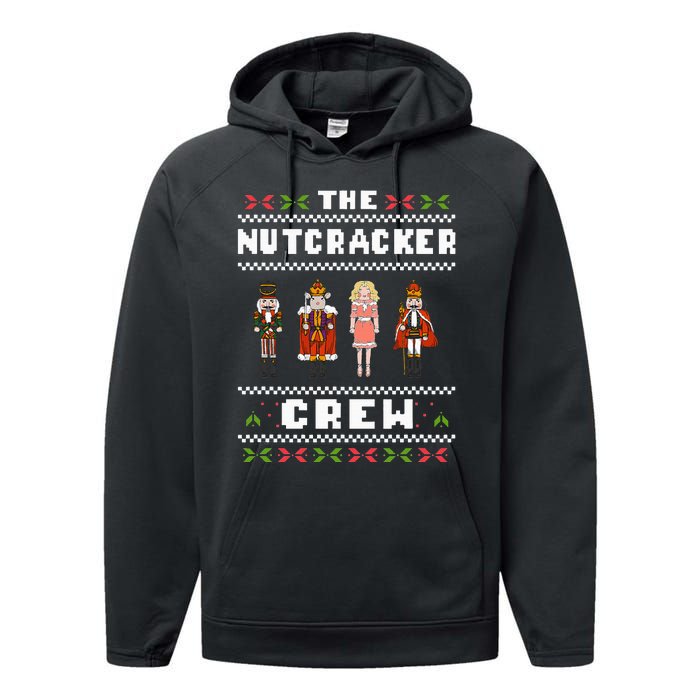 The Nutcracker Crew Nutcracker Ugly Christmas Sweater Ballet Performance Fleece Hoodie