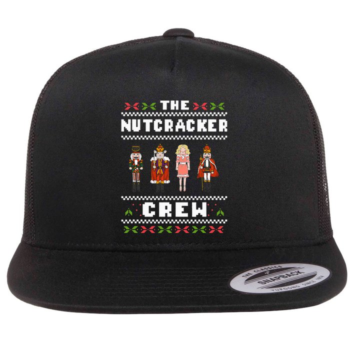 The Nutcracker Crew Nutcracker Ugly Christmas Sweater Ballet Flat Bill Trucker Hat