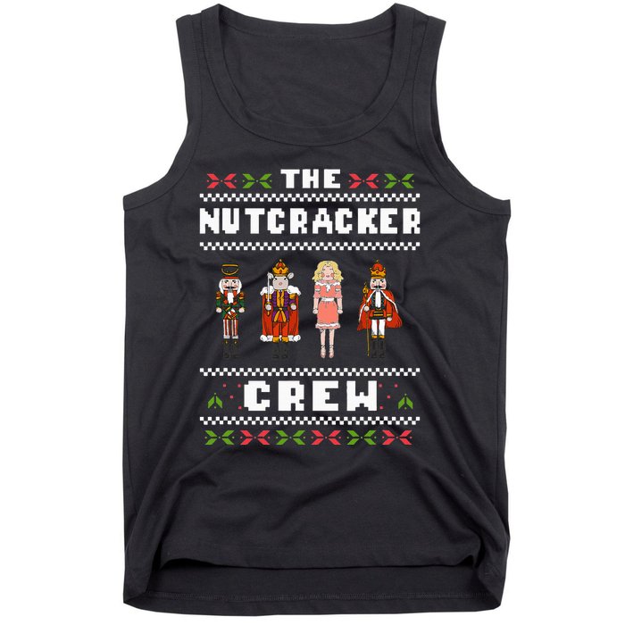 The Nutcracker Crew Nutcracker Ugly Christmas Sweater Ballet Tank Top