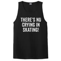 Theres No Crying In Skating Funny Ice Roller Skater PosiCharge Competitor Tank