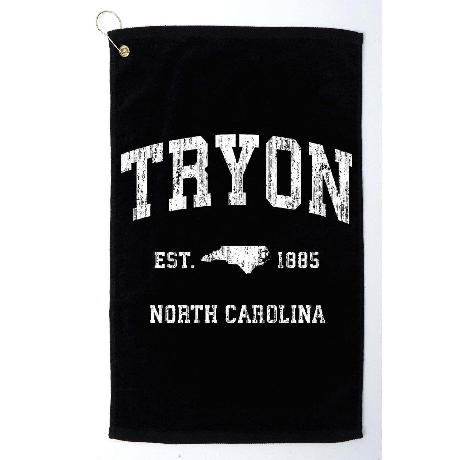 Tryon North Carolina Nc Vintage Athletic Sports Golf Towel