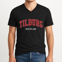 Tilburg Netherlands College University Style V-Neck T-Shirt