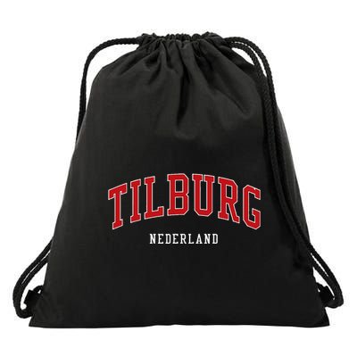 Tilburg Netherlands College University Style Drawstring Bag