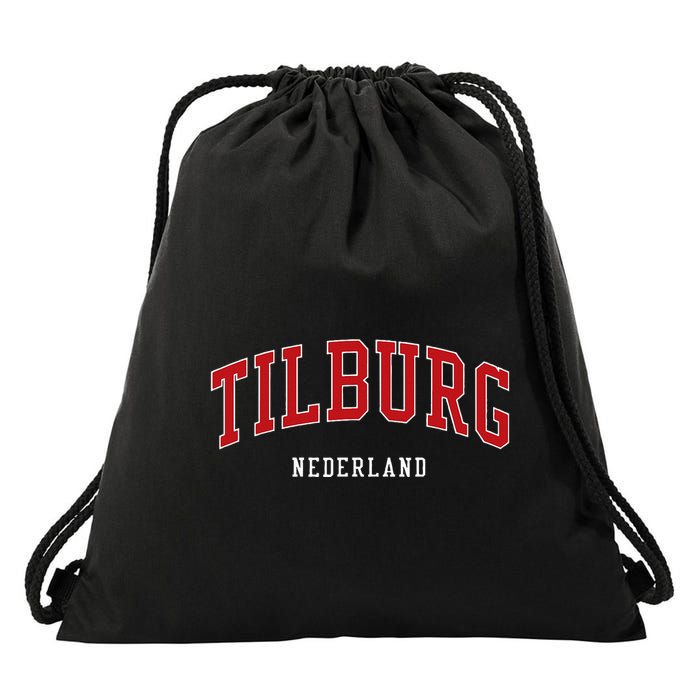 Tilburg Netherlands College University Style Drawstring Bag