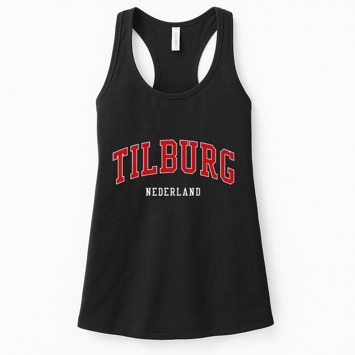 Tilburg Netherlands College University Style Womens Tank Top