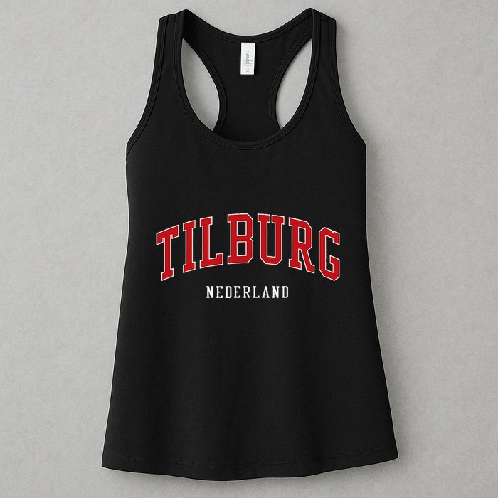 Tilburg Netherlands College University Style Womens Tank Top