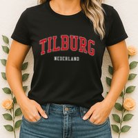 Tilburg Netherlands College University Style Womens T-Shirt