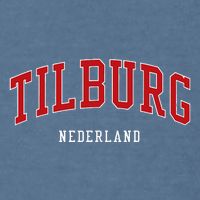 Tilburg Netherlands College University Style Garment-Dyed Sweatshirt