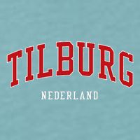 Tilburg Netherlands College University Style Sueded Cloud Jersey T-Shirt