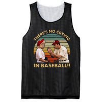 Theres No Crying In Funny Baseball Vintage Retro Mesh Reversible Basketball Jersey Tank