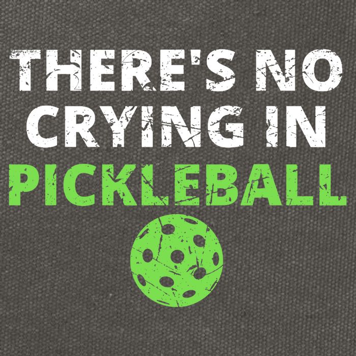 There's No Crying In Pickleball Paddles Sport Cotton Canvas Backpack